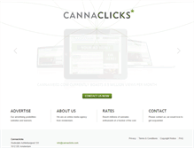 Tablet Screenshot of cannaclicks.com